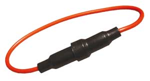 Portafusibile 5x20 Volante con cavo rosso